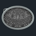Charcoal Mandala Ovale Gürtelschnalle<br><div class="desc">Danke,  dass du mein Design durchgesehen hast! Folgen Sie meiner Kunst auf Instagram @MRNStudios oder ko-fi.com/mrnstudios</div>