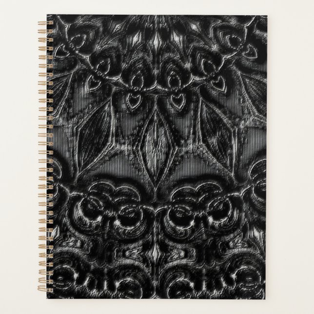 Charcoal Mandala Planer (Vorderseite)