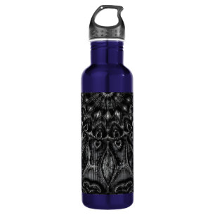 Charcoal Mandala Stainless Steel Water Bottle Edelstahlflasche