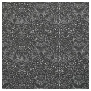 Charcoal Mandala Stoff