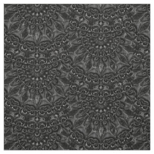 Charcoal Mandala Stoff