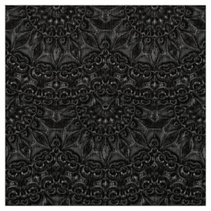 Charcoal Mandala Stoff