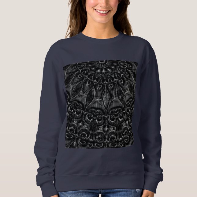 Charcoal Mandala Sweatshirt (Vorderseite)