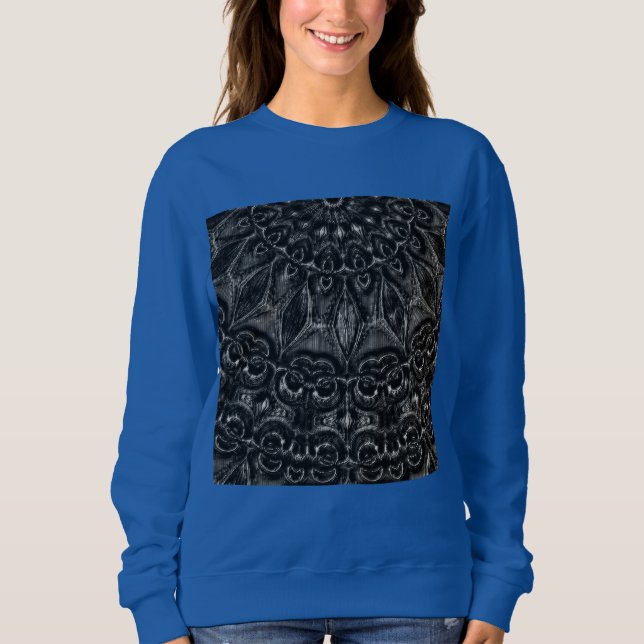 Charcoal Mandala Sweatshirt (Vorderseite)