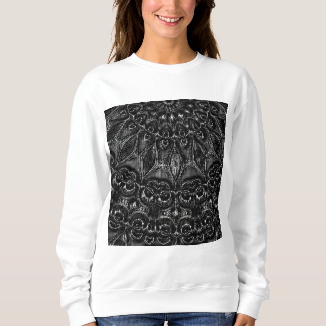 Charcoal Mandala Sweatshirt (Vorderseite)