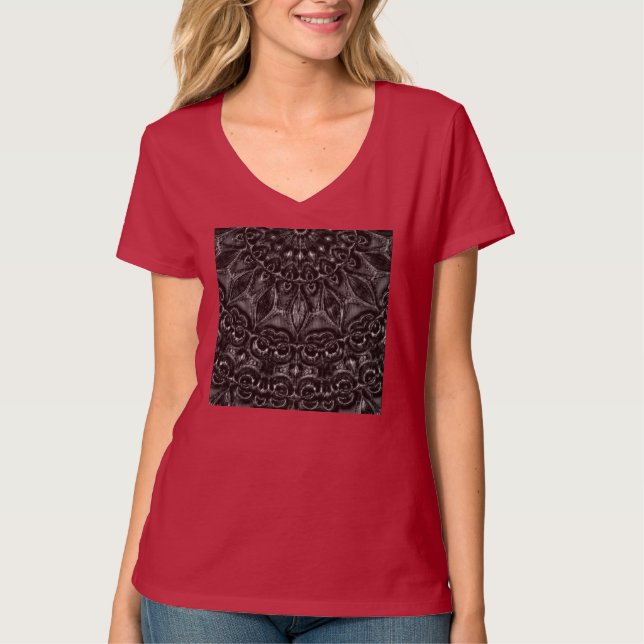 Charcoal Mandala T-Shirt (Vorderseite)