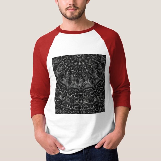 Charcoal Mandala  T-Shirt (Vorderseite)