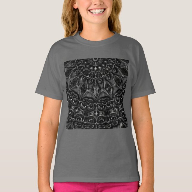 Charcoal Mandala T-Shirt (Vorderseite)