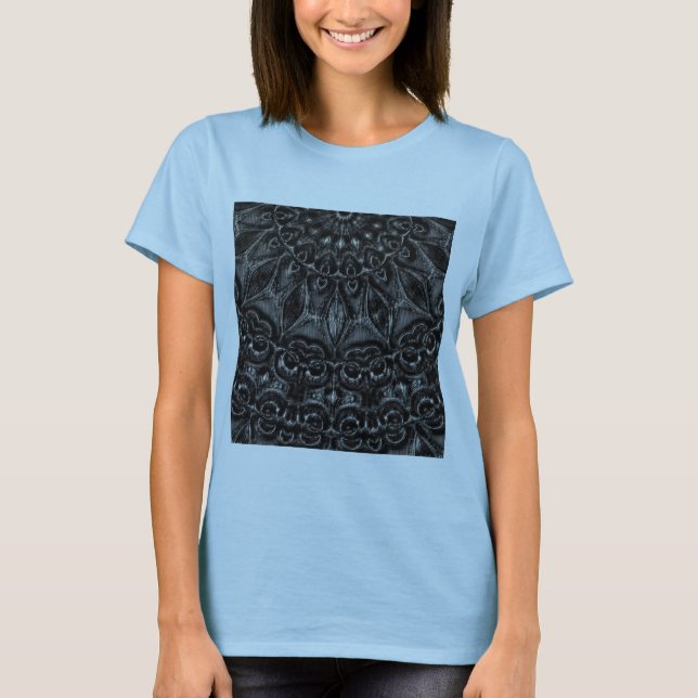 Charcoal Mandala  T-Shirt (Vorderseite)