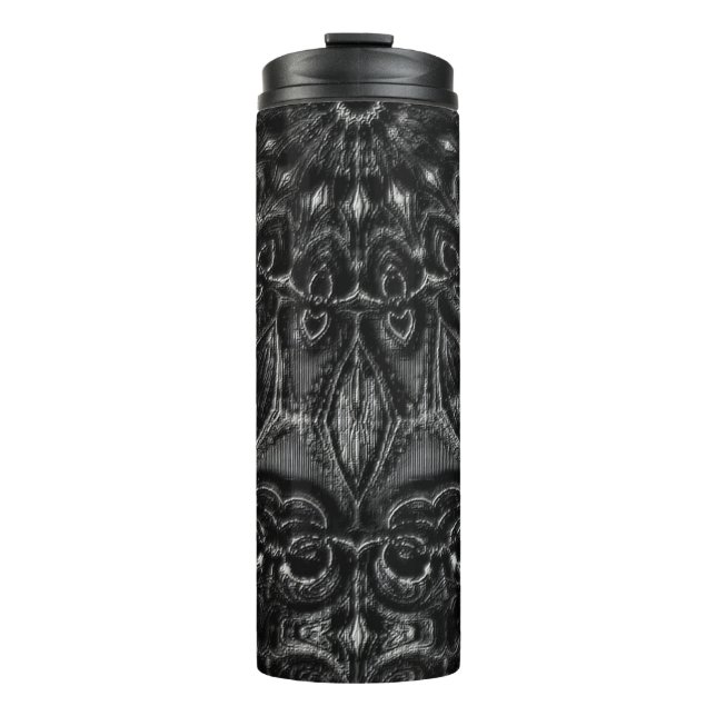 Charcoal Mandala Thermosbecher (Vorderseite)