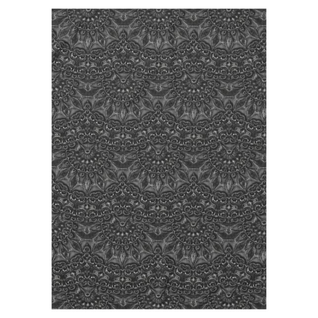 Charcoal Mandala Tischdecke (Vorderseite)