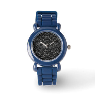 Charcoal Mandala Watch Armbanduhr
