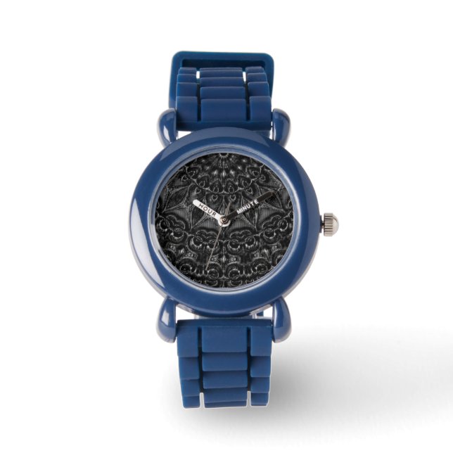 Charcoal Mandala Watch Armbanduhr (Vorderseite)