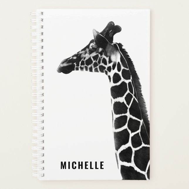 Charcoal Sketch Giraffe Planer (Vorderseite)
