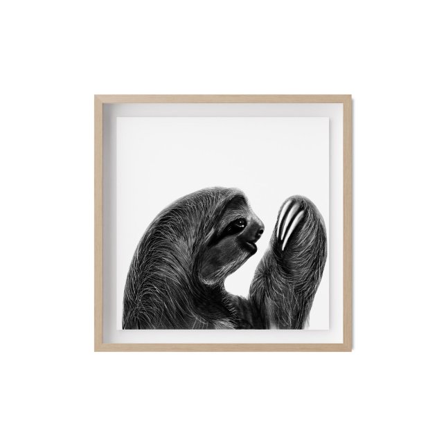 Charcoal Sketch Sloth Poster (Von Creator hochgeladen)