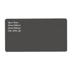 Charcogray Shipping Label