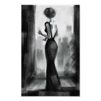 charcoole Luxus extravaganter eleganter Abend Zeit Fotodruck