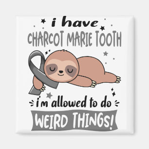 Charcot Marie Tooth Aufklärungsmonat Ribbon Gesche Magnet