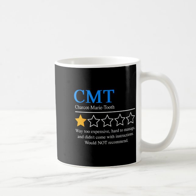 Charcot Marie Tooth Disease Awareness Cmt Not Reco Kaffeetasse (Rechts)
