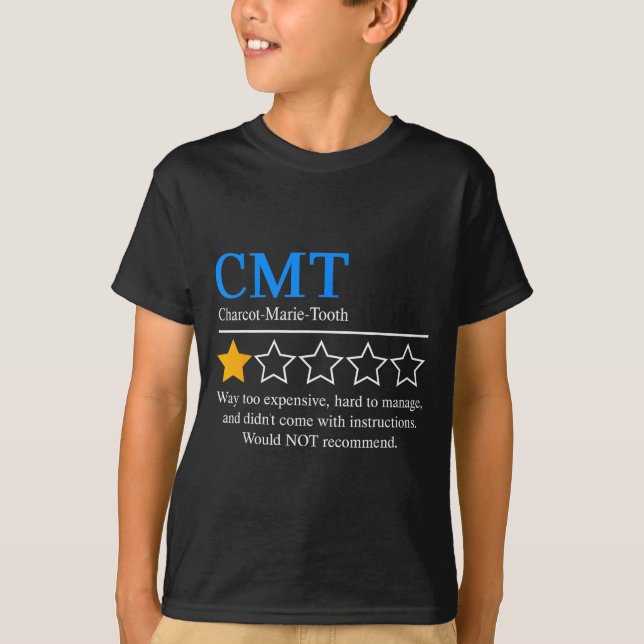 Charcot Marie Tooth Disease Awareness Cmt Not Reco T-Shirt (Vorderseite)