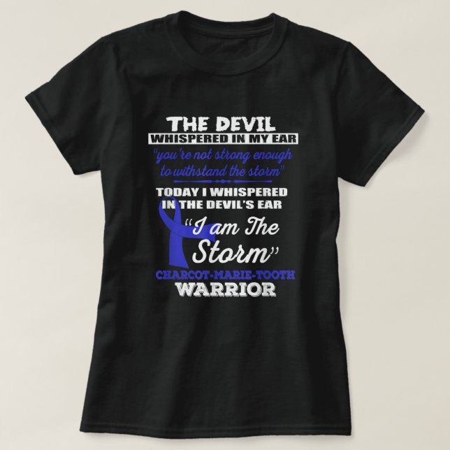 Charcot-Marie-Tooth-Krieger - CMT Awareness T-Shirt (Design vorne)