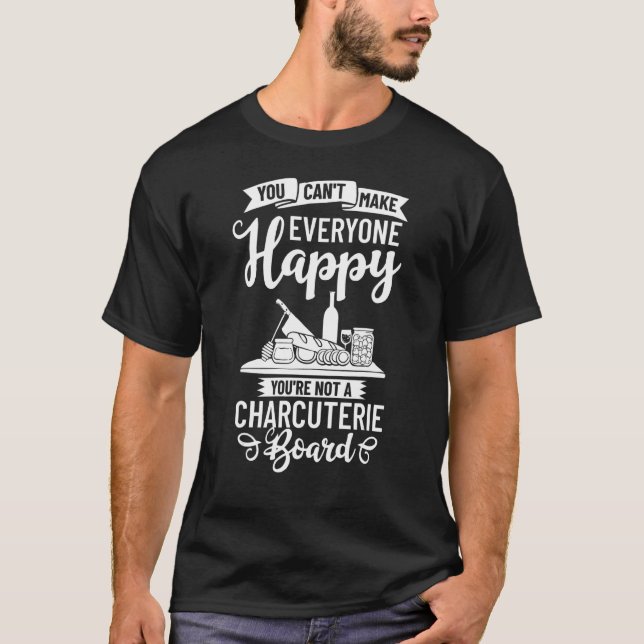 Charcuterie Board Cheese Plate Meat Recipes Ideas  T-Shirt (Vorderseite)
