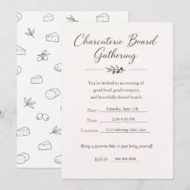 Charcuterie-Board-Sammelparty-Einladung Einladung