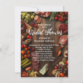 Charcuterie Board Thema Bridal Dusche Einladung