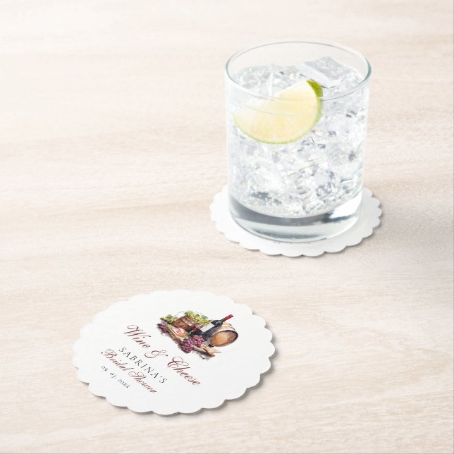 Charcuterie Board Wein & Brautparty Untersetzer (Vor Ort)