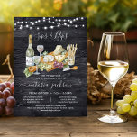 Charcuterie Brautparty Wein und Käse Einladung<br><div class="desc">Feiern Sie die neue Braut mit dieser modernen boho Wein und Käse Charcuterie Board Bridal Dusche Einladung. Die Aquarelltafel Charcuterie, Käse, Früchte und Broadsticks auf einem rustikalen schwarzen Holzboden. Ideal für ein Brautparty, eine Verlobungsfeier, ein Probe-Dinner oder eine Mädchennacht, Babydusche, Abschluss, Ruhestand oder eine Abschlussfeier. Weitere Änderungen finden Sie unter...</div>