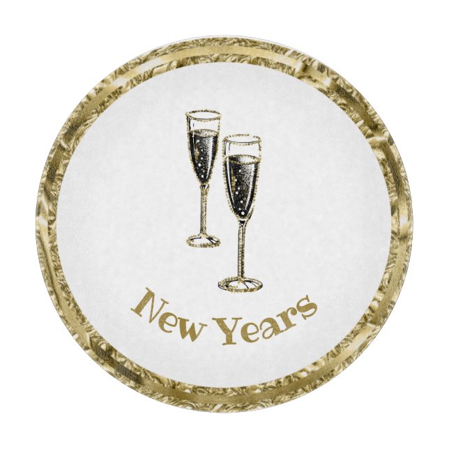 Charcuterie Cutting Board für das neue Jahr Schneidebrett (Vorderseite)