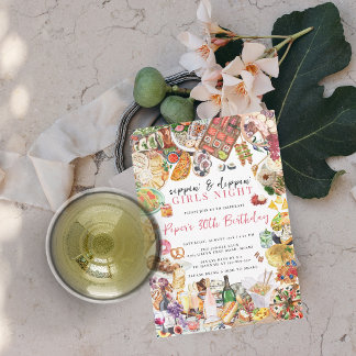 Charcuterie Girls Night Party Einladung