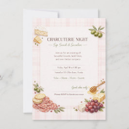 Charcuterie Girl's Night Party Invitation  Einladung
