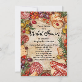 Charcuterie Theme Bridal Dusche Einladung