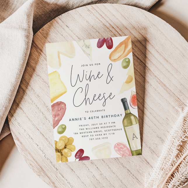 Charcuterie Wein & Käse Jegliches Party Einladung (Von Creator hochgeladen)