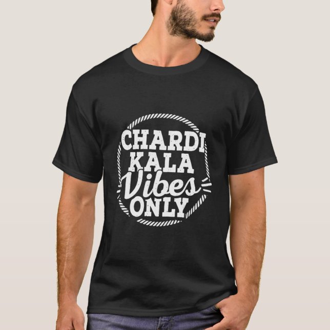 Chardi Kala S Only Punjabi Indian Punjab T-Shirt (Vorderseite)