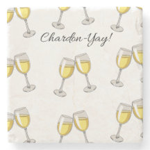 Chardon-Yay! White Wineglasses
