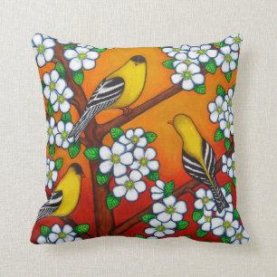 Chardonnay-Sonnenuntergang-Polyester-Wurfs-Kissen Kissen