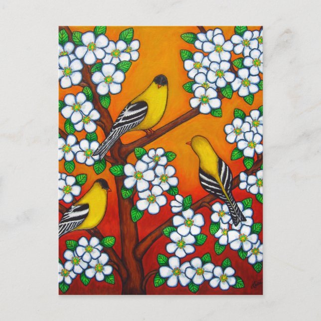 Chardonnay Sunset Post Card Postkarte (Vorderseite)