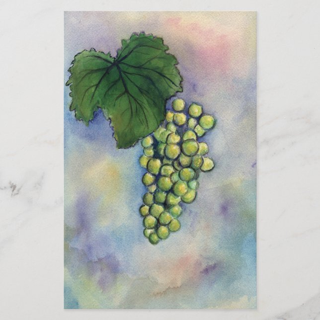 Chardonnay Weinkultur und Erde Briefpapier (Vorderseite)