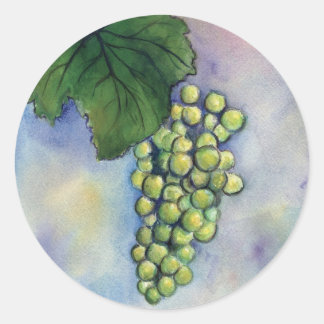 Chardonnay Weintrauben Aufkleber