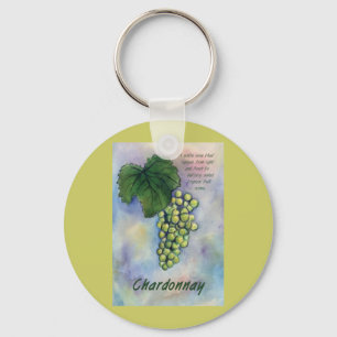 Chardonnay Weintrauben & Beschreibung Schlüsselanh Schlüsselanhänger