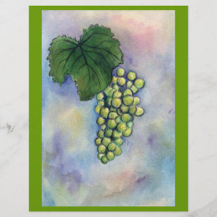 Chardonnay Wine Grapes Flyer