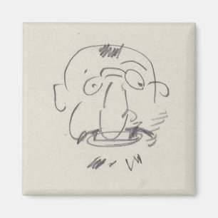 Charge de Lautrec par Lui-Meme (Bleistift auf Papi Magnet