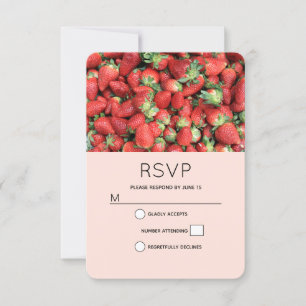 Charge der Roten Juicy Erdbeeren RSVP Karte