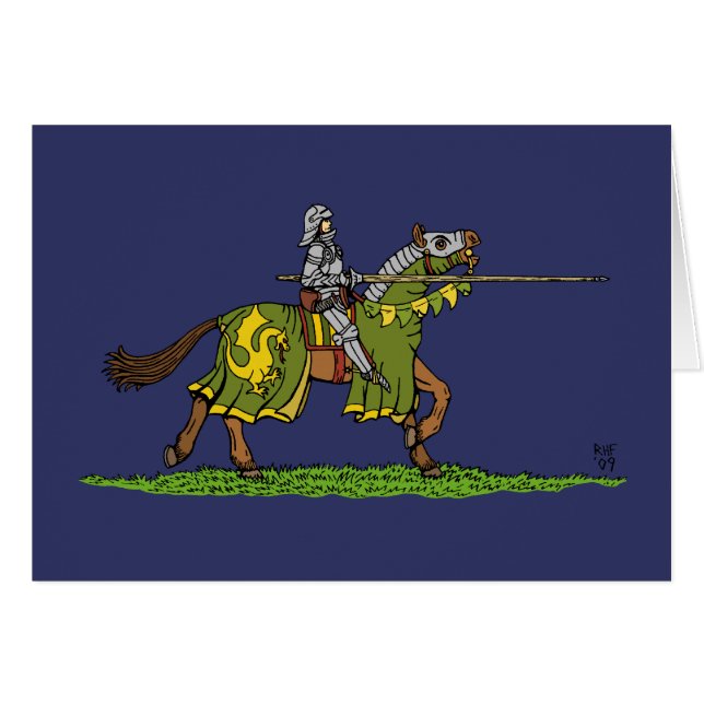 Charge Mittelalterlicher Ritter (Vorderseite (Horizontal))