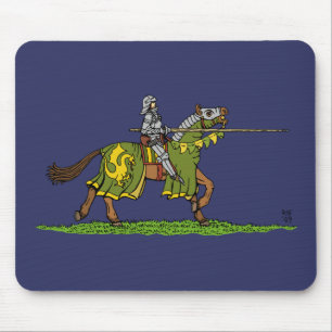 Charge Mittelalterlicher Ritter Mousepad