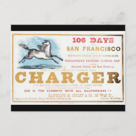 Charger Clipper Segelschiffe 1861 Postkarte