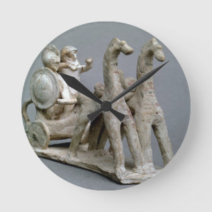 Chariot and horses, from the Tomb of Princess Nefe Runde Wanduhr
