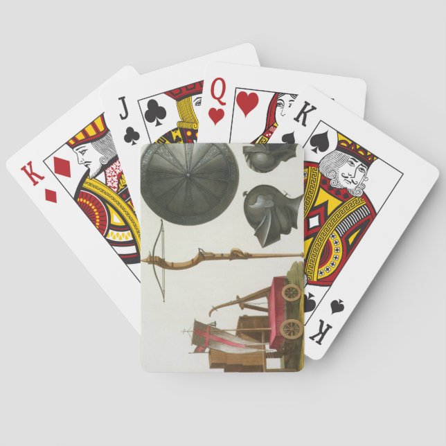 Chariot, Crossbow und Rüstung von Mailand, Spielkarten (Rückseite)